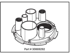 METTLER TOLEDO Titration Vessel Adapter Plate for EVA V1/V3 KF Titrator